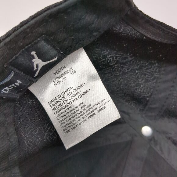Air Jordan 23 Jumpman Youth Snapback Hat Black One Size Adjustable Polyester - Picture 9 of 11